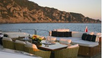 Leopard 46 LISA IV -  Aft Deck Dining
